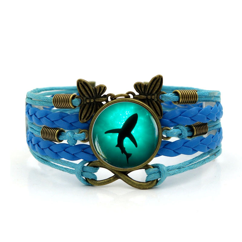 Shark Time Stone Bracelet Brown