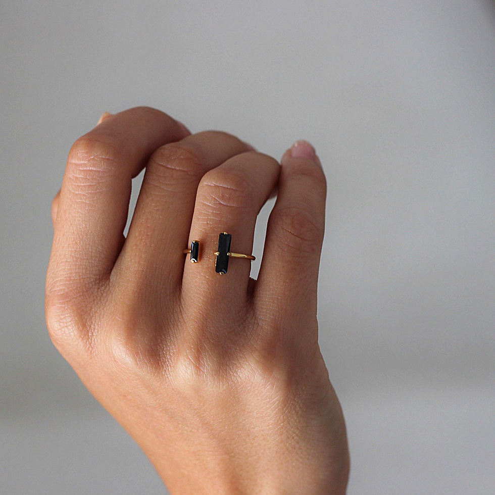 Sterling Silver Ring - Gold