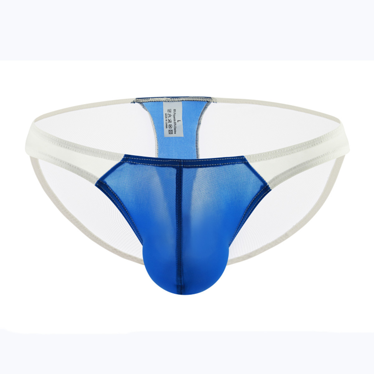 Nylon Low Waist Thin Underwear White