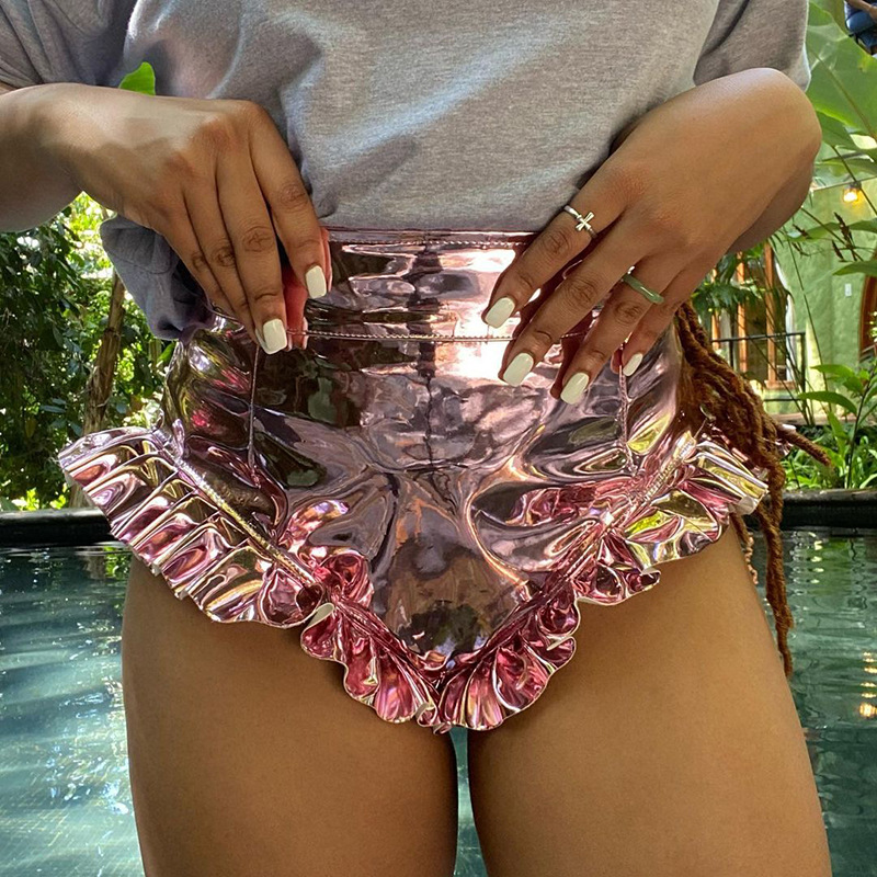 Women's PU Leather Shorts 9