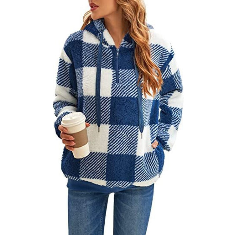 Plaid Plush Sweater Image 5