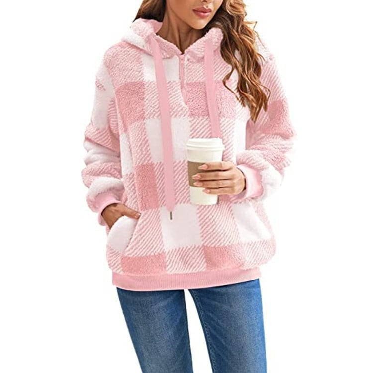 Plaid Plush Sweater Image 2