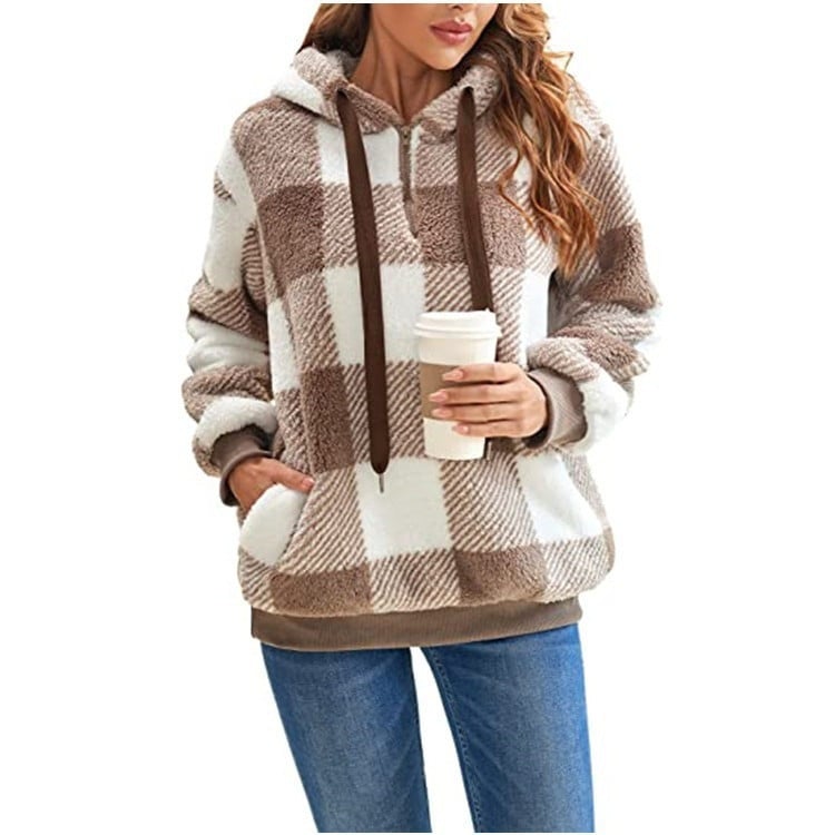 Plaid Plush Sweater Image 3