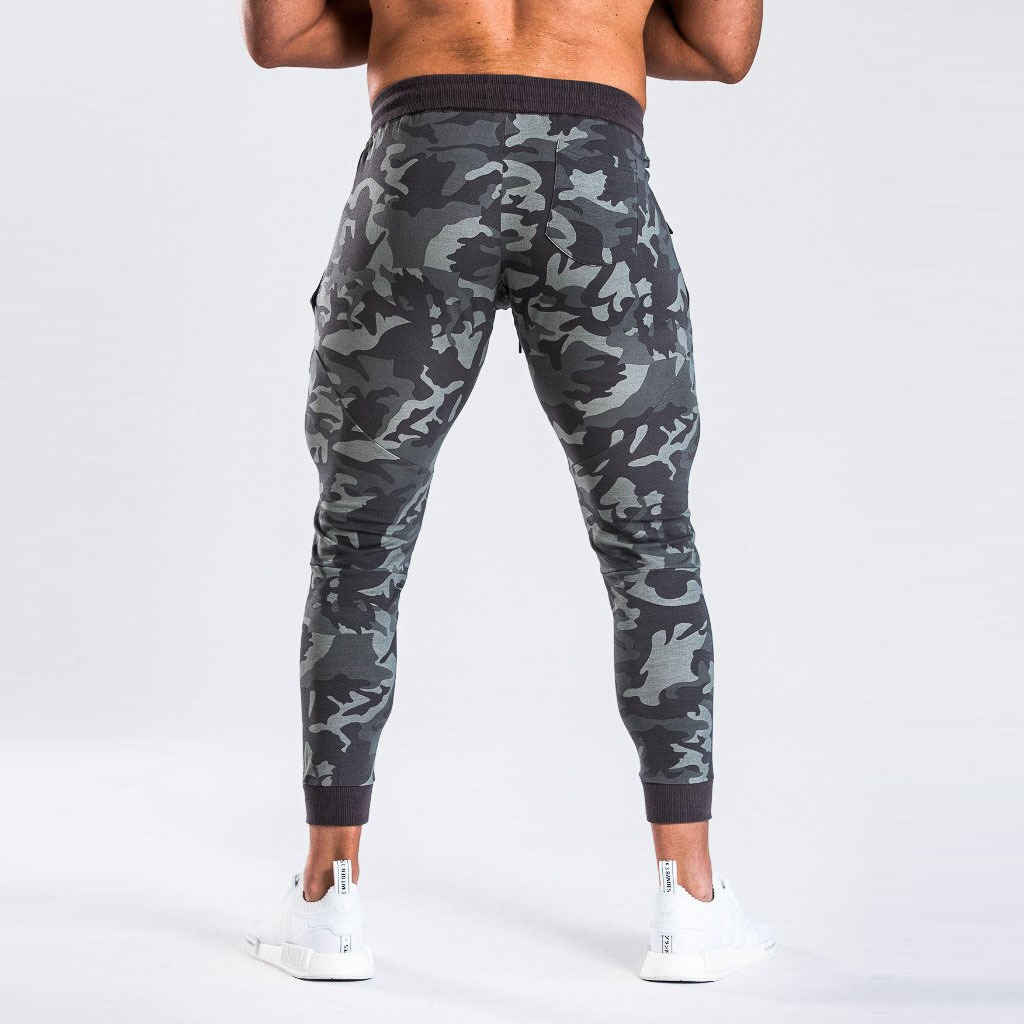 Fashion Casual Sports Men's Tights - Grey