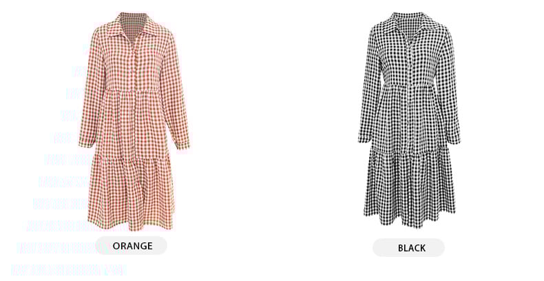 Wide Hem Long Sleeve Dress - Variation 12
