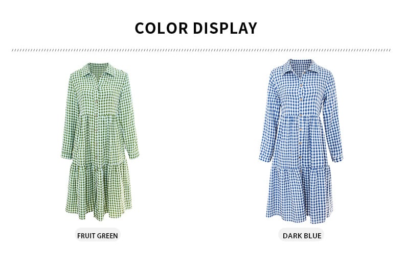 Wide Hem Long Sleeve Dress - Variation 11