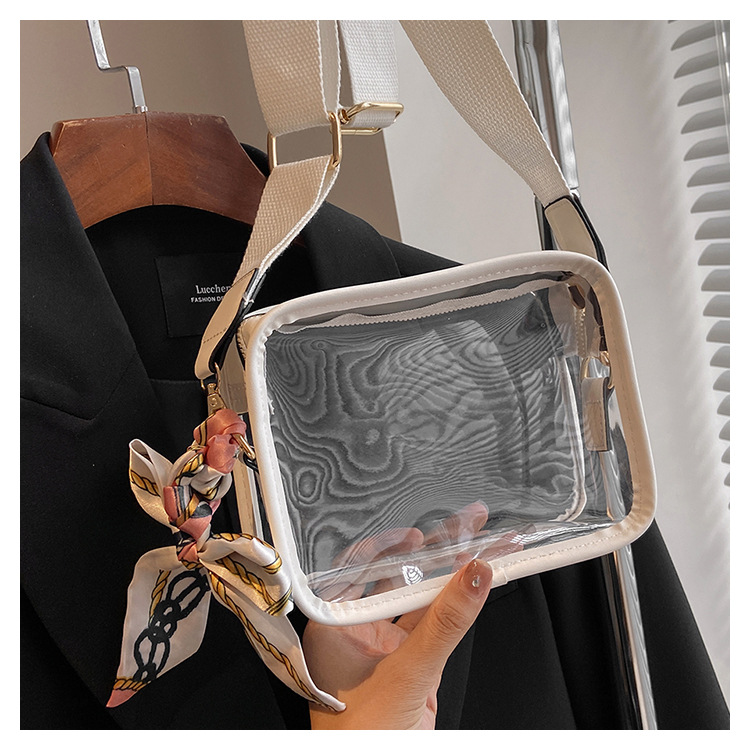 Wide Shoulder PVC Single Shoulder Diagonal Cross Phone Bag