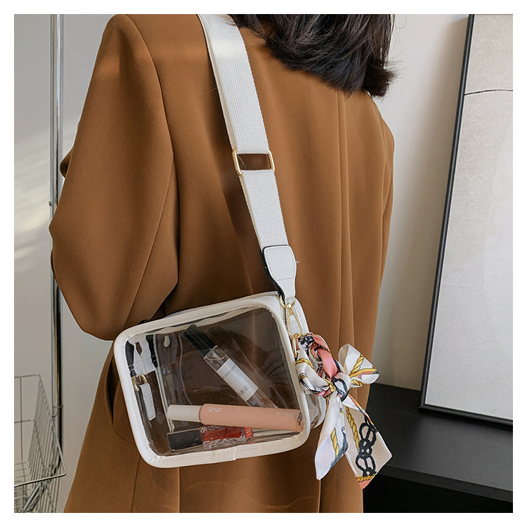 Wide Shoulder PVC Single Shoulder Diagonal Cross Phone Bag
