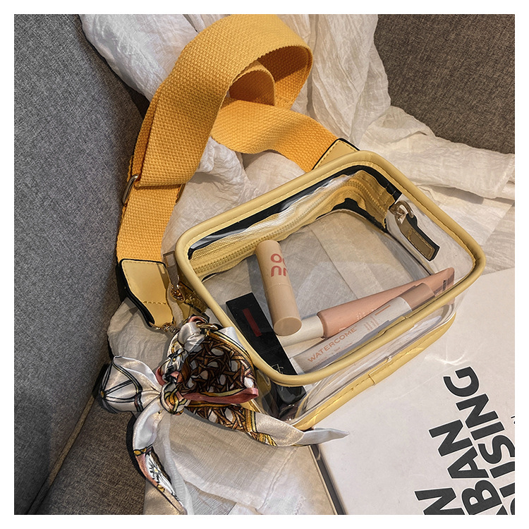 Wide Shoulder PVC Single Shoulder Diagonal Cross Phone Bag