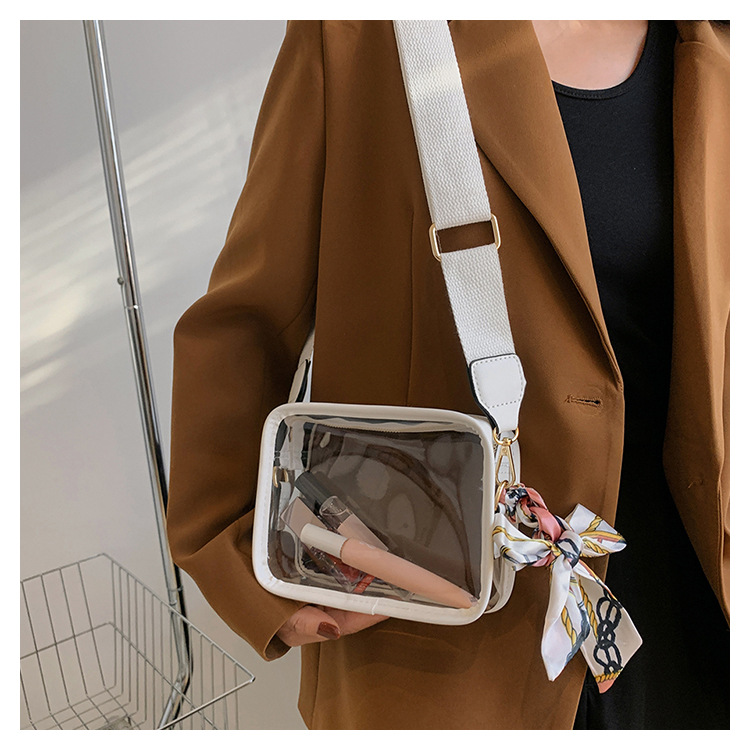 Wide Shoulder PVC Single Shoulder Diagonal Cross Phone Bag