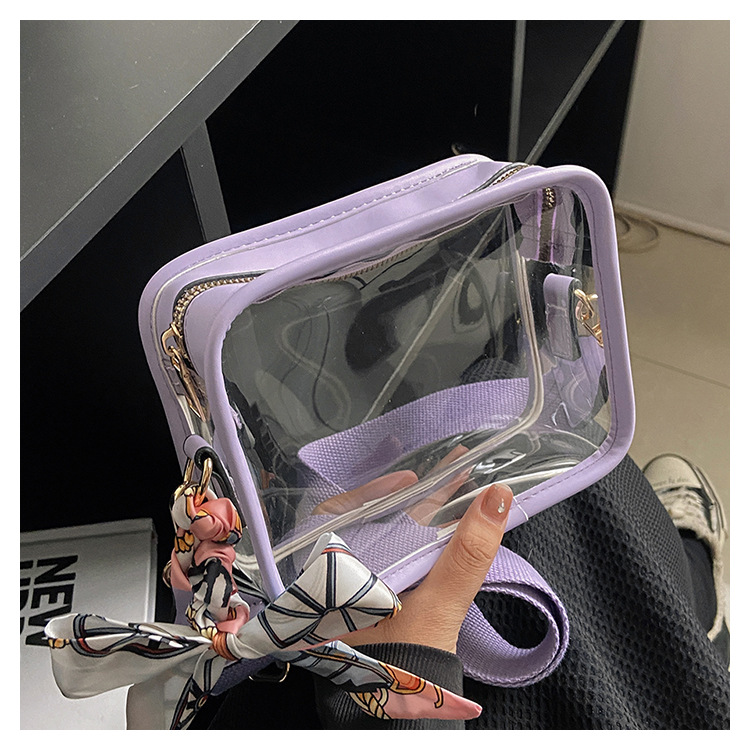 Wide Shoulder PVC Single Shoulder Diagonal Cross Phone Bag