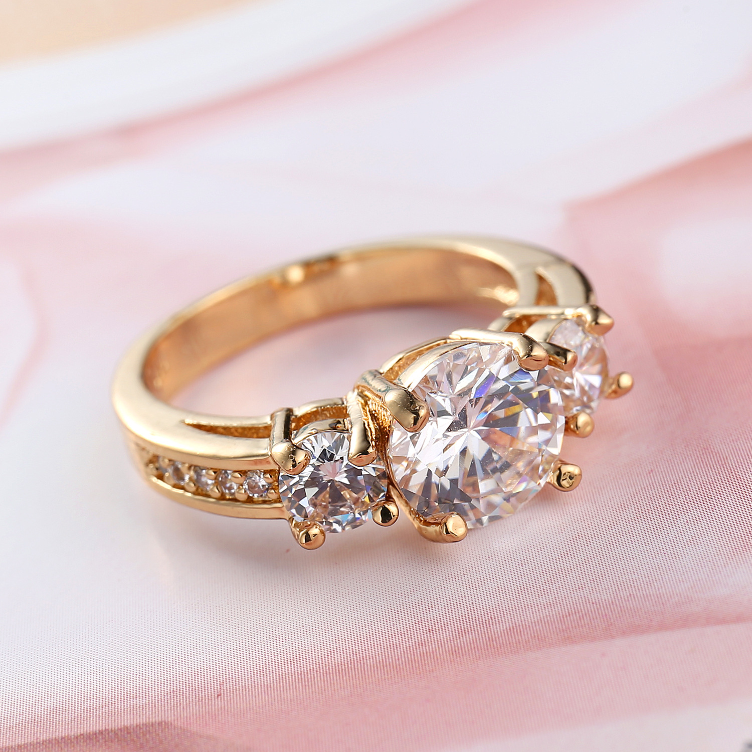 White Zircon Ring Image 1