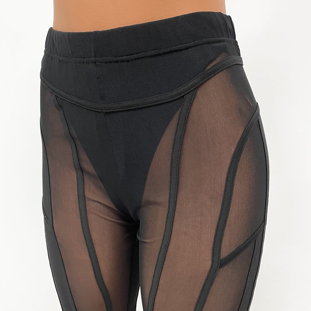 Model Wearing Black Pants