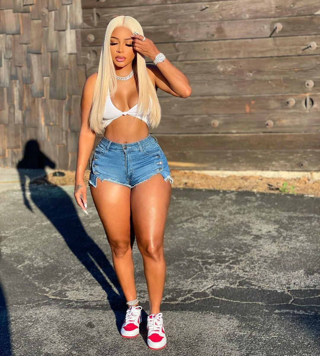 Casual outfit with denim shorts