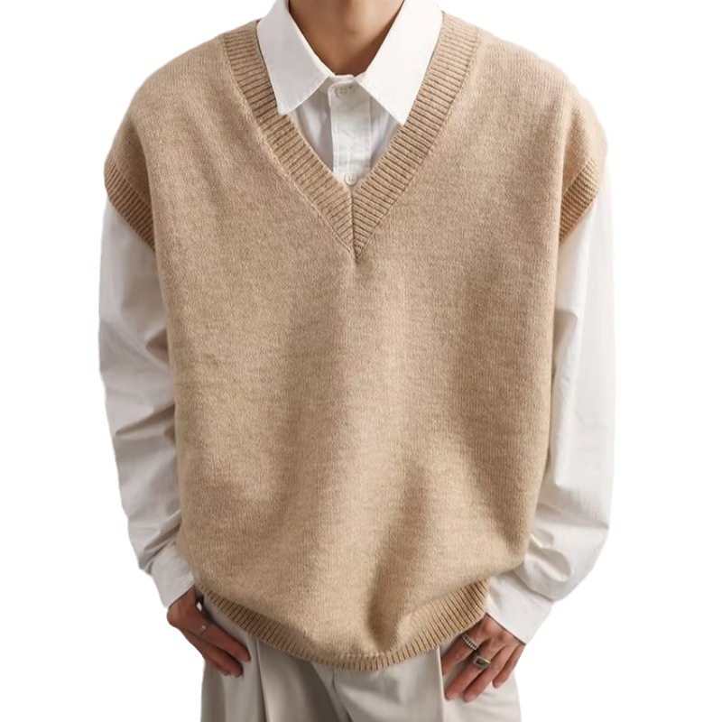 Men's V-neck Vest Casual Look