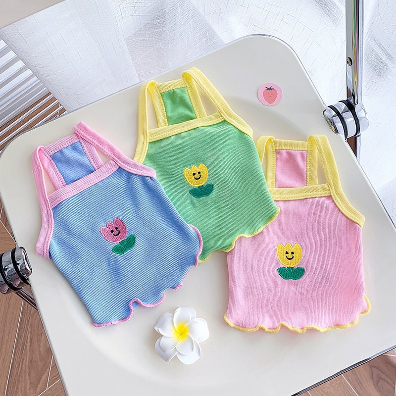 Dog Summer Clothes Pink