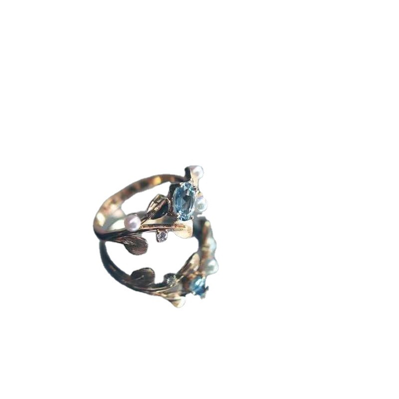 S925 Silver Blue Treasure Ring Image 5