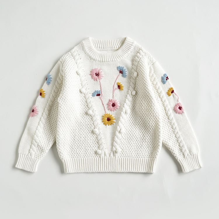 Hand Embroidered Flower Design