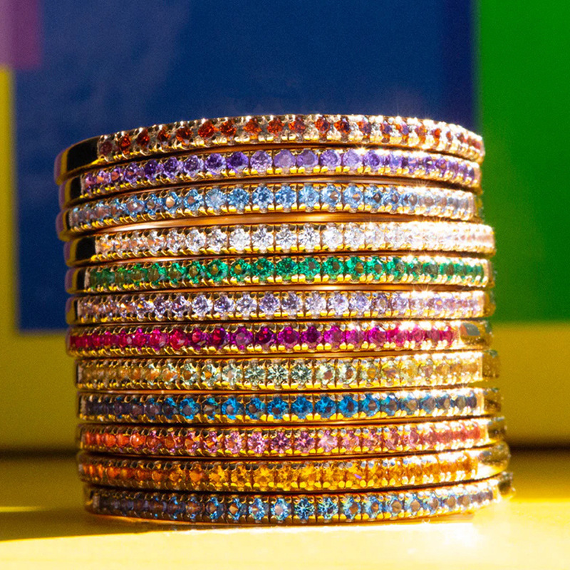 Colorful Rhinestone-encrusted Ring