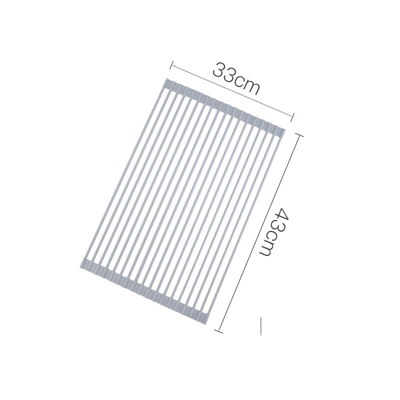 Foldable Drain Rack Kitchen Shelf Image 1