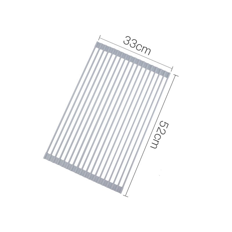 Foldable Drain Rack Kitchen Shelf Image 4