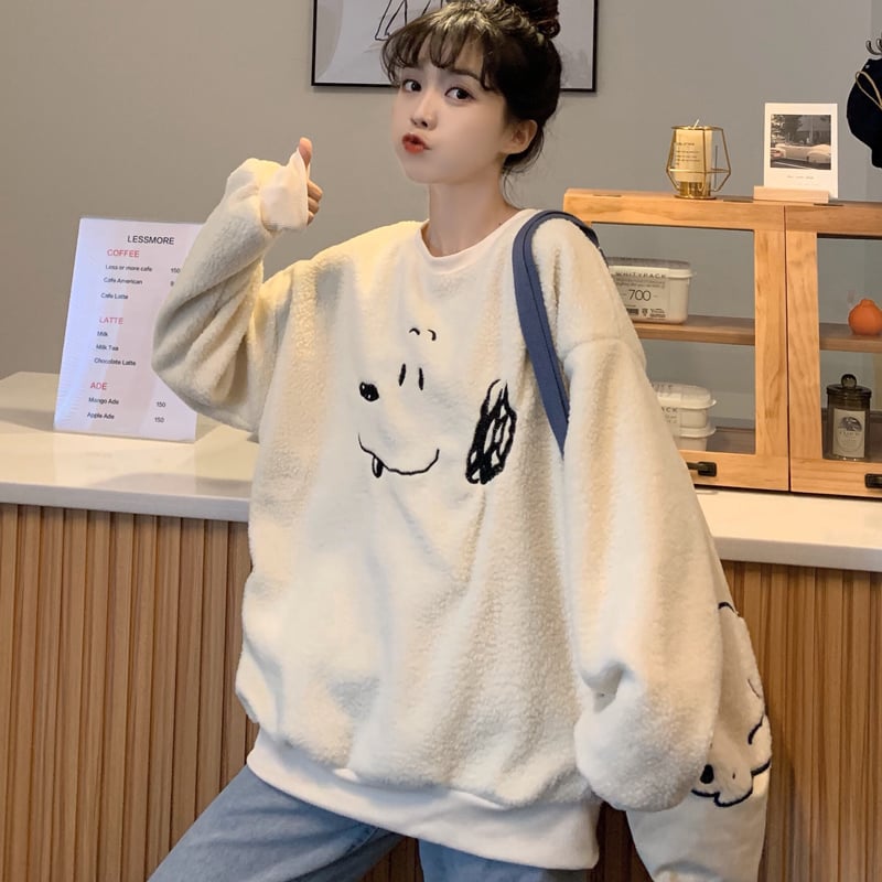 Lamb Wool Hoodie Image 4