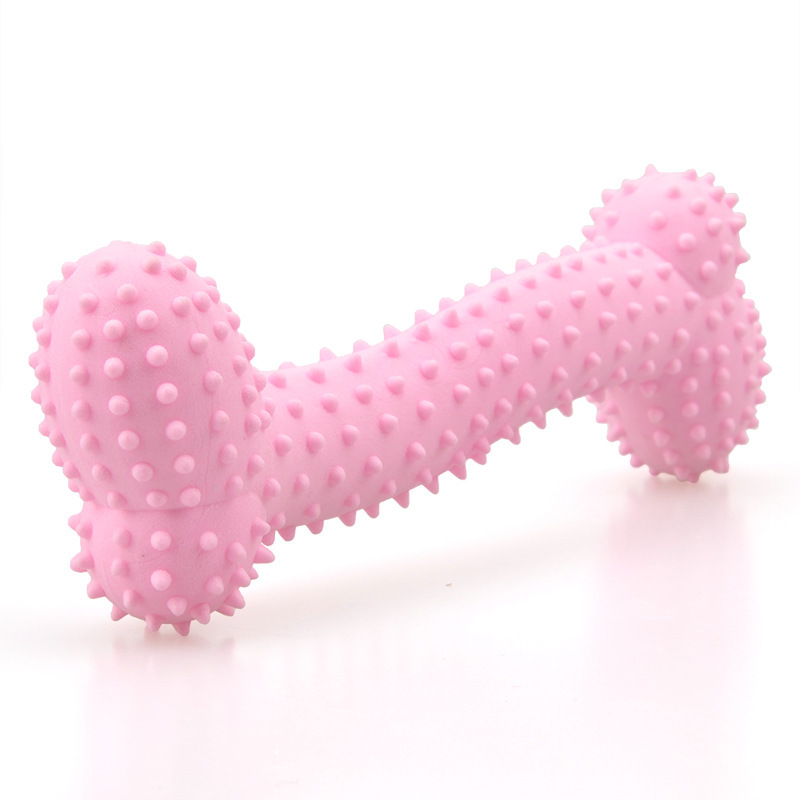 Dog TPR Milk Flavor Prickly Bone Toy