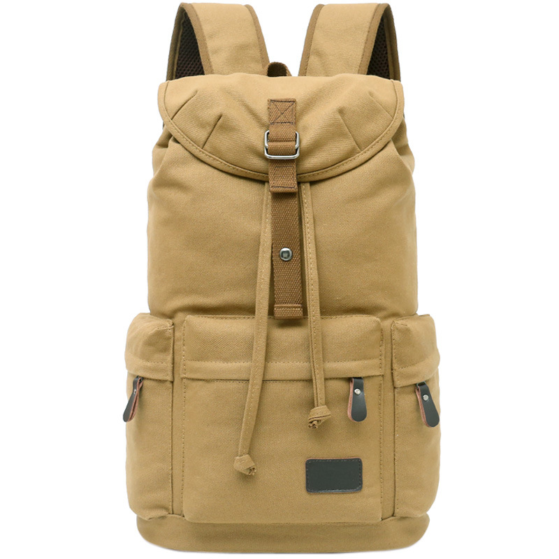 Trend Canvas Retro Backpack Khaki
