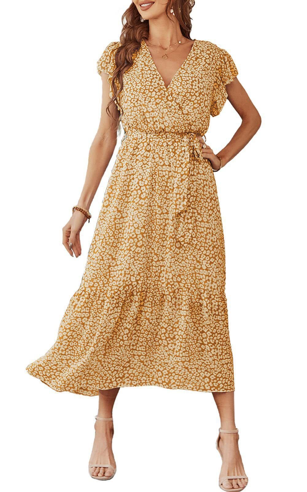 Women's Floral Dress Side View