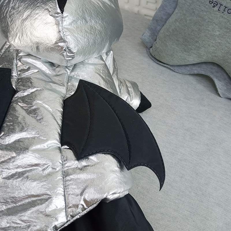 Funny Bat Silver Coat Front View