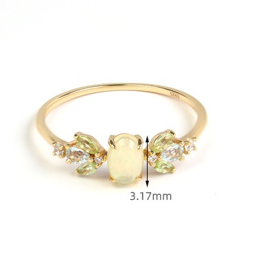 Natural Opal Ring Image 7