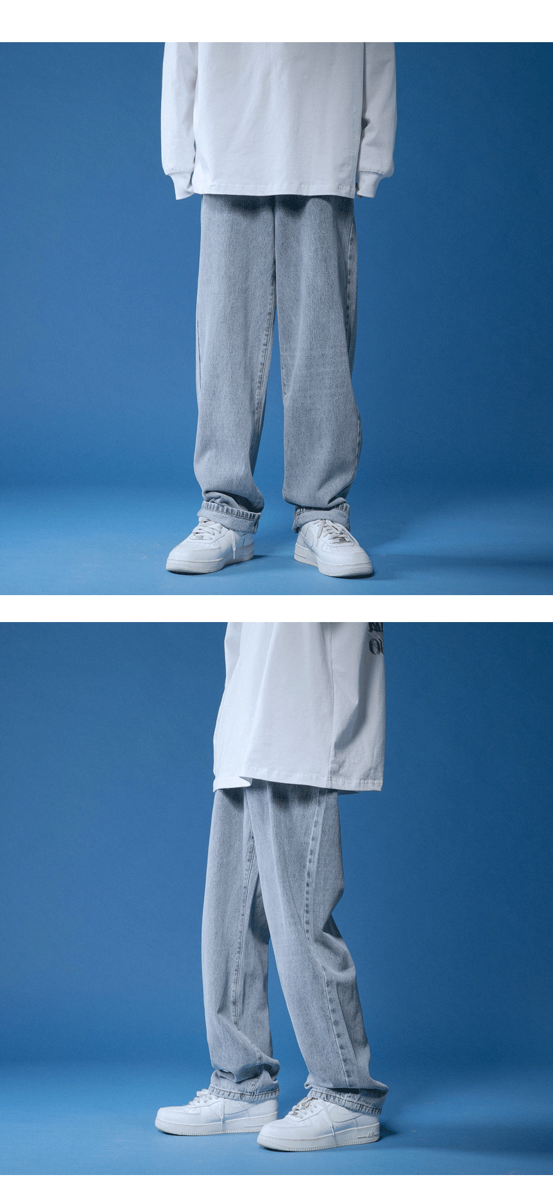 Men's Straight Leg Loose Jeans 1