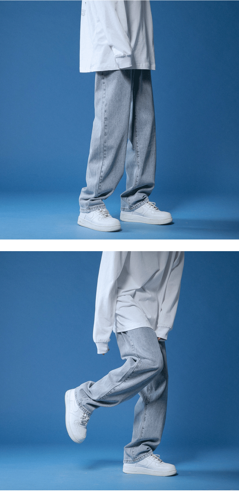 Men's Straight Leg Loose Jeans 3