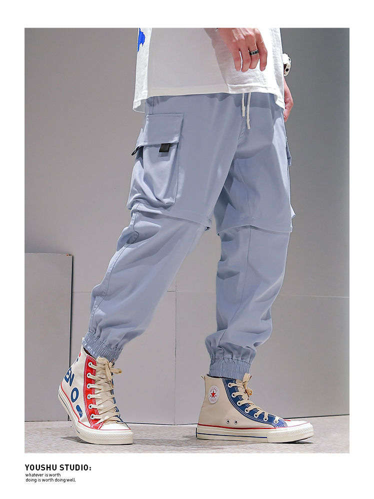 Men's Detachable Workwear Cropped Pants