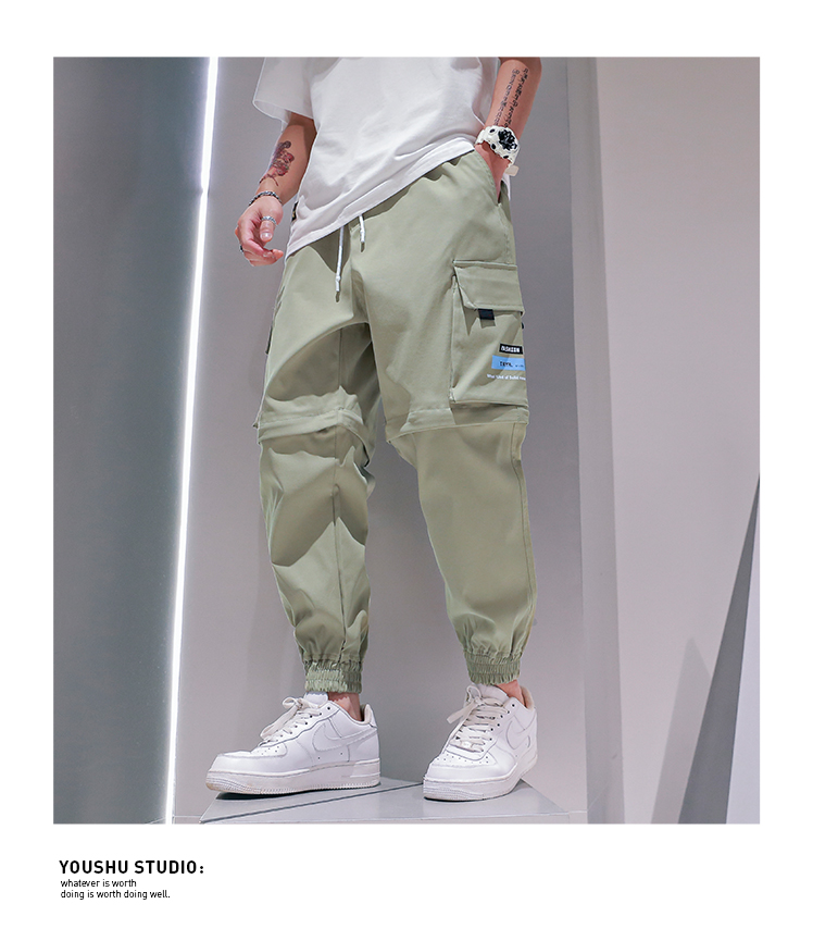 Men's Detachable Workwear Cropped Pants