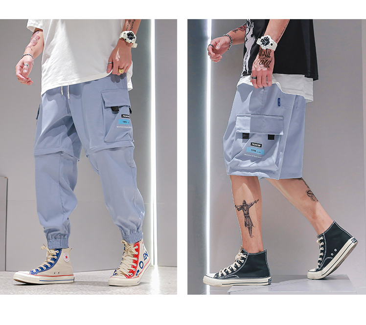 Men's Detachable Workwear Cropped Pants