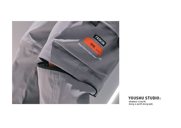 Men's Detachable Workwear Cropped Pants