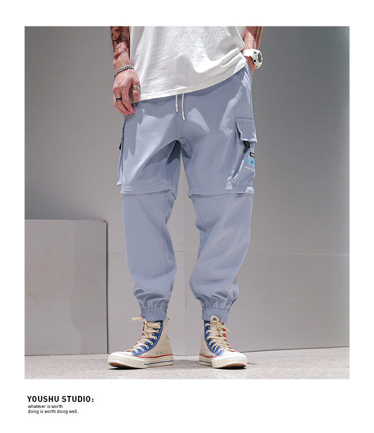 Men's Detachable Workwear Cropped Pants