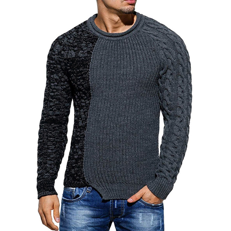 Men's Fashion Round Neck Sweater 2