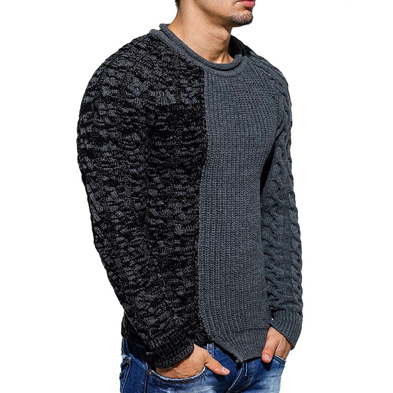 Men's Fashion Round Neck Sweater 4