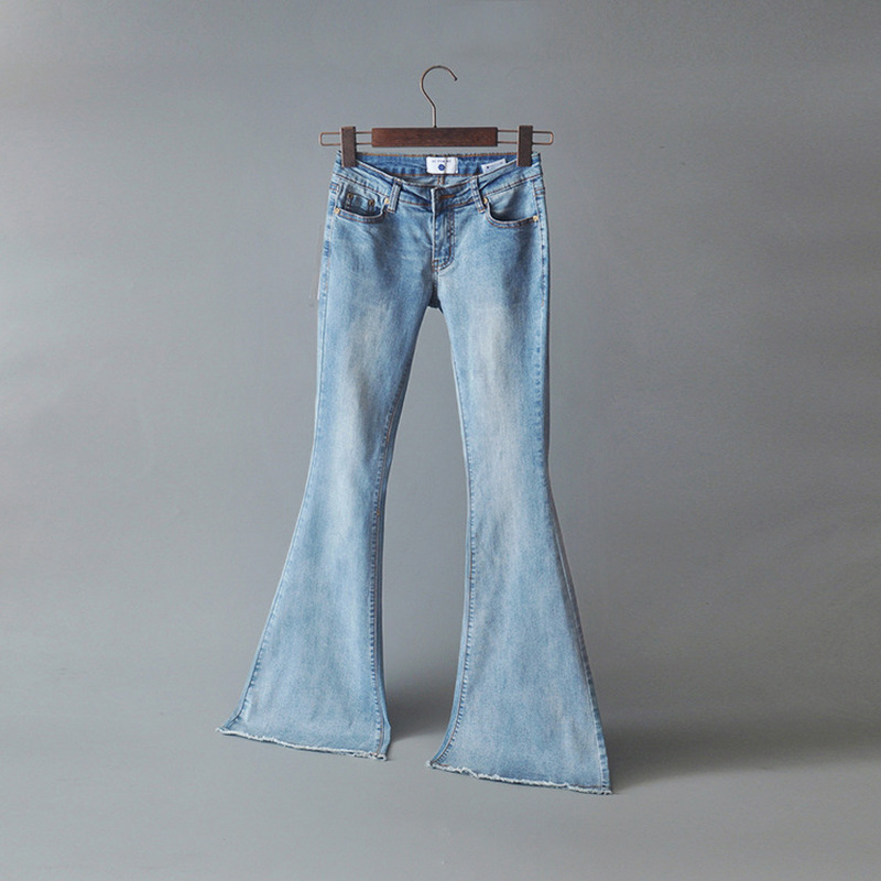 Light Blue Wide-leg Jeans