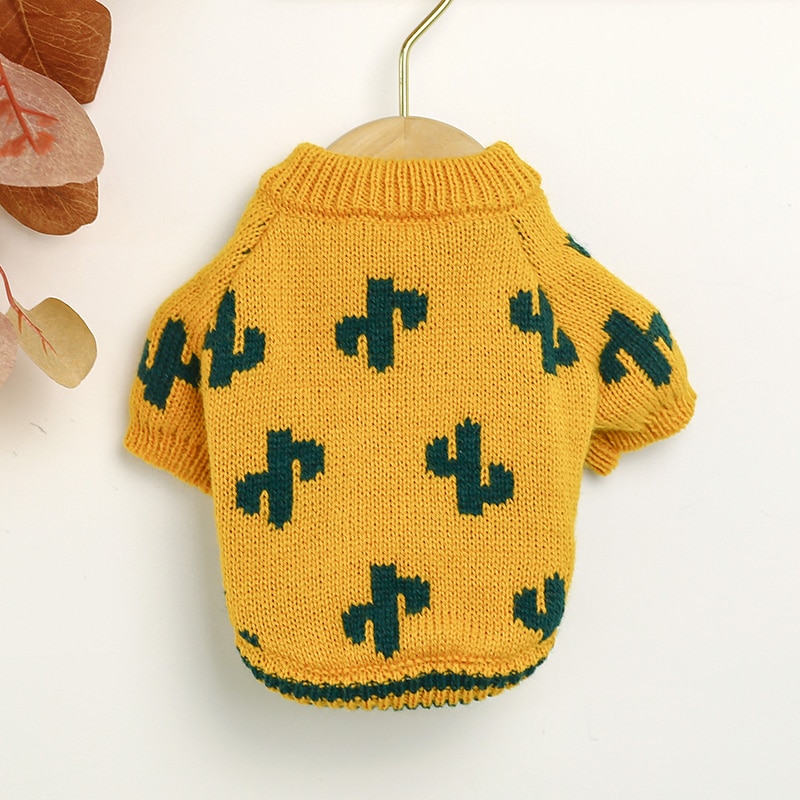 Pet in Turmeric Cactus Sweater