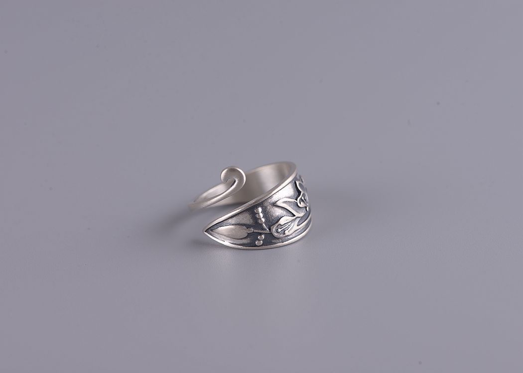 Lotus Peacock Ring Image 2