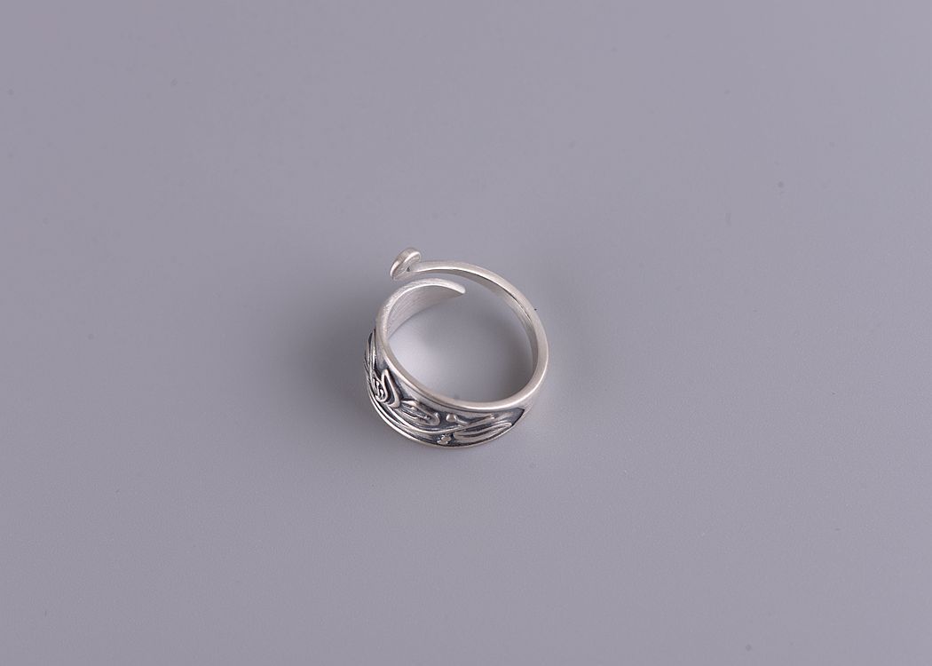 Lotus Peacock Ring Image 3