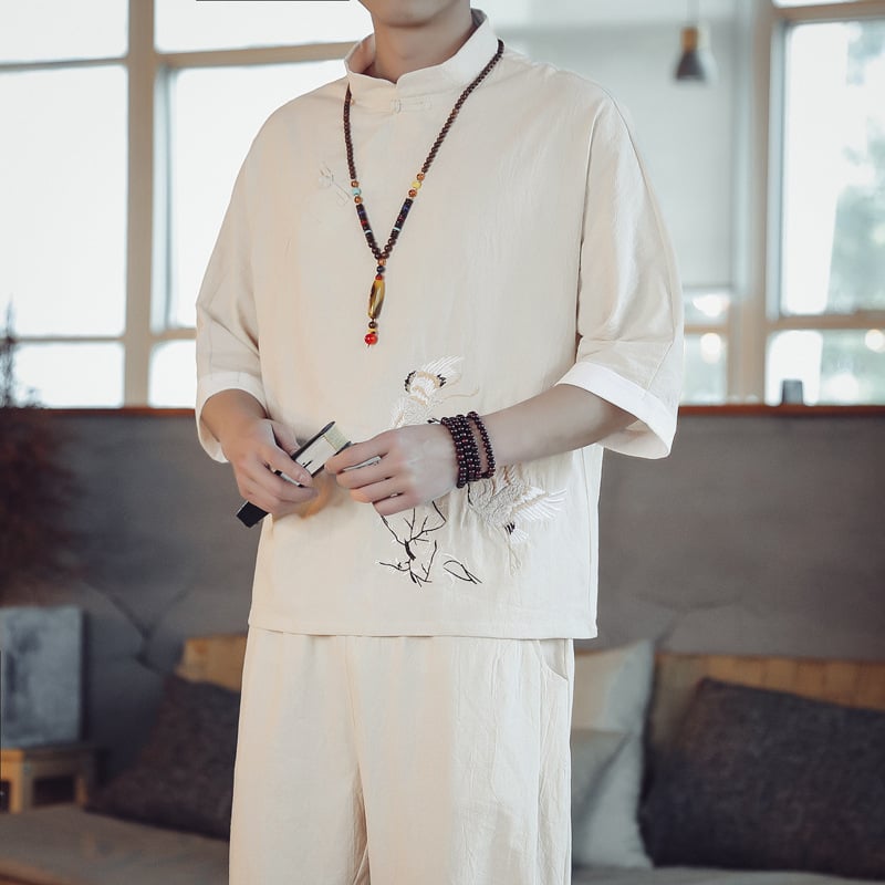 Summer New Chinese Style Suit Image 4