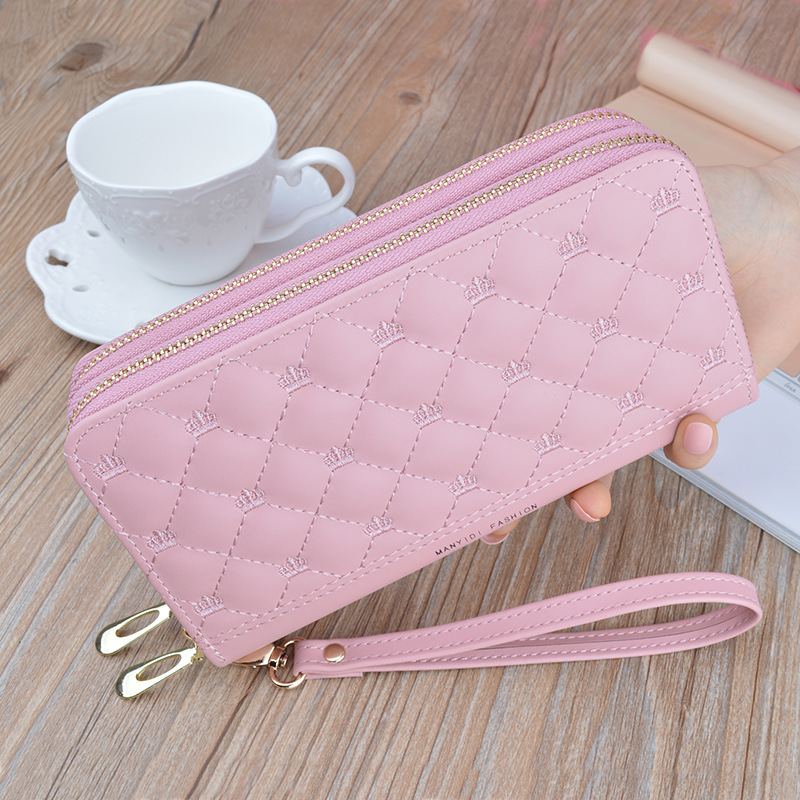 Women's Purse Long Double Zipper Handbag stylish look