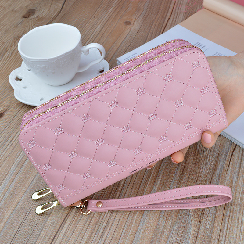 Women's Purse Long Double Zipper Handbag
