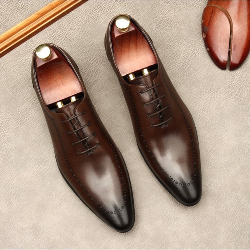 Men's First Layer Cowhide Business Shoes 6