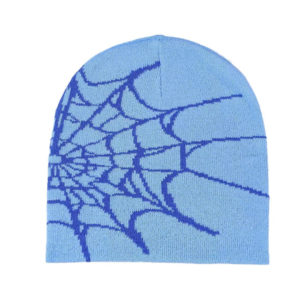 Spider Web Jacquard Knitted Hat - Image 2
