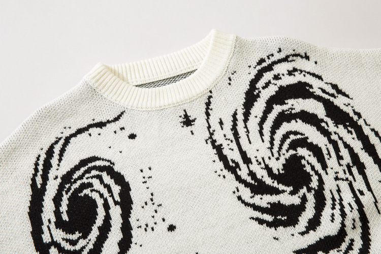 Men's Cosmic Starry Sky Ripped Sweater - Image 7